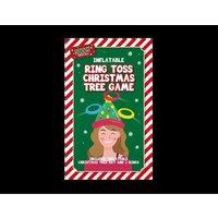 KDMD Festive Christmas Inflatable Ring Toss in Green
