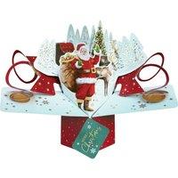 KDMD Father Christmas & Sleigh Card Pop Up Card