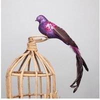 KDMD Purple Paradise Bird with clip