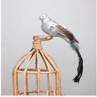 KDMD Silver Paradise Bird with clip
