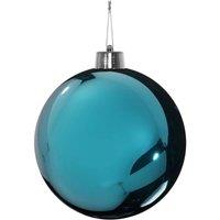 KDMD Turquoise Shiny Shatterproof Bauble 20cm
