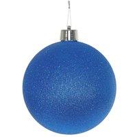 KDMD Blue Glitter Shatterproof Bauble 20cm