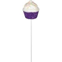 KDMD Purple Frosted Cupcake Pick 60cm