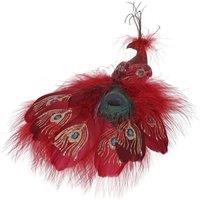 KDMD Burgundy Peacock with Clip 30cm