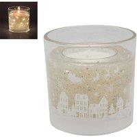 KDMD Cream LED Gel Candle Christmas Ornament