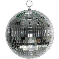 KDMD Silver Disco Bauble 20cm Christmas Ornament