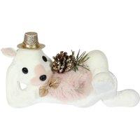 KDMD White Pink Velvet Fur Squirrel