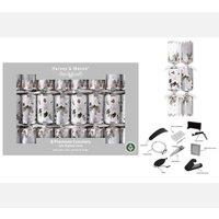 KDMD 8 Premium Winter Floral Crackers 12.5inch in Silver