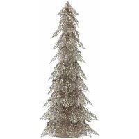 KDMD Glittered Leaf Tree - Gold 45cm in Red