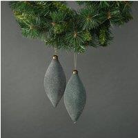 KDMD Celeste Drop Bauble Jade Set of 4 in Grey