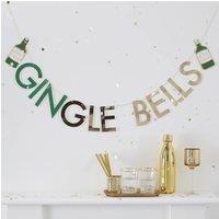 KDMD Glitter Gingle Bells Christmas Gin Party Bunting
