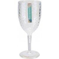 KDMD Large Dimple Effect Wine Glass 3 Pack in Clear