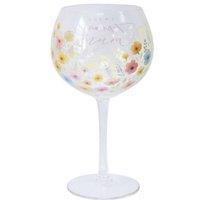 KDMD I Love You Mum Flower Gin Glass