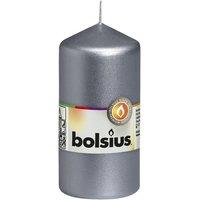 KDMD Silver Bolsius Pillar candle 120mm x 58mm 2 Pack