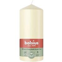 KDMD Soft Pearl Bolsius Pillar Candle 130 x 68mm 2 Pack in Cream