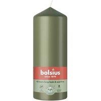 KDMD Fresh Olive Bolsius Pillar Candle 150 x 58mm 2 Pack