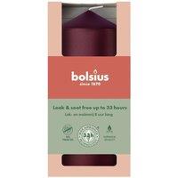 KDMD Metallic Red Bolsius Pillar Candle 120 x 58mm 2 Pack