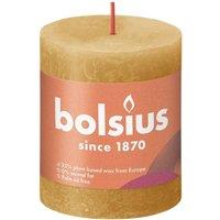 KDMD Honeycomb Bolsius Rustic Shine Pillar Candle 80mm x 68mm 2 Pack in Yellow