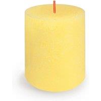 KDMD Butter Yellow Bolsius Rustic Shine Candle 80 x 68mm 2 Pack