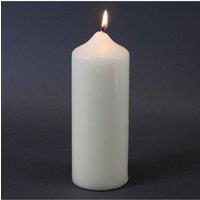 KDMD 165x60mm Church Candle 2 Pack White