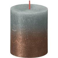 KDMD Bolsius Rustic Metallic Candle 80 x 68 - Faded Eucalyptus Green