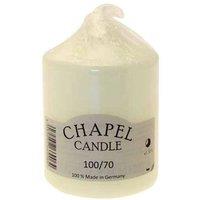KDMD Chapel Candle 10cm 2 Pack White