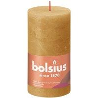 KDMD Honeycomb Bolsius Rustic Shine Pillar Candle 130 x 68mm in Yellow