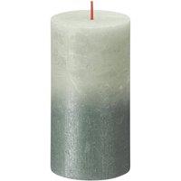 KDMD Bolsius Rustic Faded Foggy Green Oxid Blue Metallic Candle 130mm x