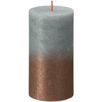 KDMD Bolsius Rustic Faded Eucalyptus Green Copper Metallic Candle 130mm x