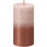 KDMD Bolsius Rustic Metallic Candle 130 x 68 - Faded Misty Pink Amber