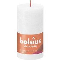 KDMD Cloudy White Bolsius Rustic Shine Pillar Candle 130 x 68mm