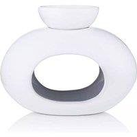 KDMD Ava May White Oval Burner Wax Melt Burner