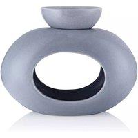 KDMD Ava May Grey Oval Burner Wax Melt Burner