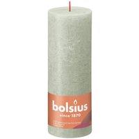 KDMD Foggy Green Bolsius Rustic Shine Pillar Candle 190 x 68 mm