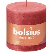 KDMD Bolsius Rustic Shine Blossom Pink Pillar Candle 100mm x 100mm