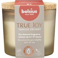 KDMD True Joy Fragrance Glass Candle - Vanilla Delight in Brown