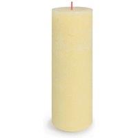 KDMD Sunny Yellow Bolsius Rustic Shine Pillar Candle 190 x 68mm