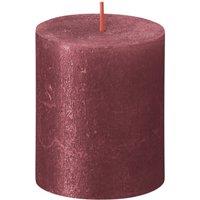 KDMD Red Bolsius Rustic Shimmer Metallic Candle 80 x 68mm