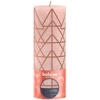 KDMD Bolsius Pink & Print Rustic Silhouette Candle 190mm x 68mm