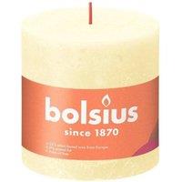 KDMD Butter Yellow Bolsius Rustic Shine Pillar Candle 100 x 100mm