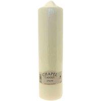 KDMD Chapel Candle 27.5cm White Pillar Candle in Cream