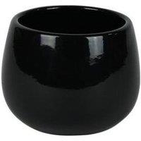 KDMD Hortus London Ceramic Pot 8.5x8cm 4 Pack in Black | Size: 8.5x8 cm