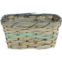 KDMD Light Green Spring Rectangle Basket 4 Pack in Natural