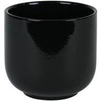 KDMD Hortus Havana Glossy Black Ceramic Pot 11cm 4 Pack