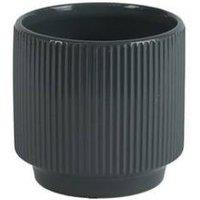 KDMD Glossy Grey Hortus Tokyo Pot 13x12cm 3 Pack | Size: 13x12 cm