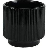 KDMD Glossy Black Hortus Tokyo Pot 13x12cm 3 Pack | Size: 13x12 cm