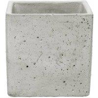 KDMD Square Cement Flower Pot 10cm 4 Pack in Grey