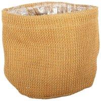 KDMD Jute Nursery Basket with Liner 18 x 18cm 3 Pack in Brown | Size: 18 x 18 cm