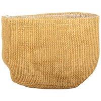 KDMD Jute Nursery Basket with Liner 20 x 20cm 2 Pack in Brown | Size: 20 x 20 cm