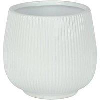 KDMD Glossy White Hortus Lisbon Pot 12.5x13cm 2 Pack | Size: 12.5x13 cm